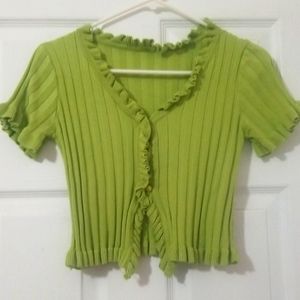 Princess polly button up crop